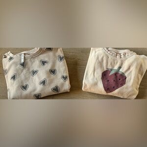 Rylee + Cru Neutral Heart Print Lounge Pants - Beige with Black Hearts